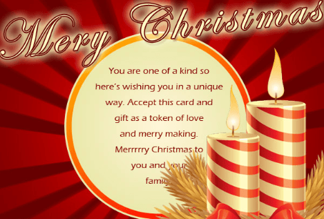 Christmas Religious Messages in Card